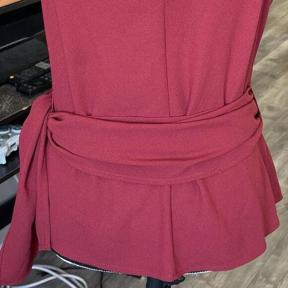 1. State Women's Blouse Medium Wrap Boho Elegant Cocktail Party Romantic Y2k - Picture 9 of 12